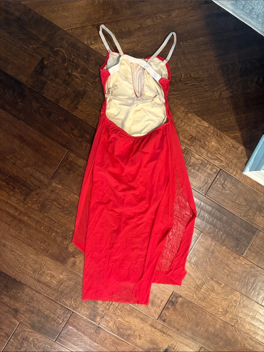 Red custom dance costume